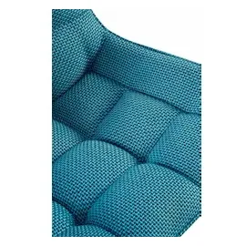 CLP 2er Set Esszimmerstuhl Saranda I Polsterstuhl mit Stoffbezug oder Samtbezug I Küchenstuhl mit schwarzem Metallgestell und Rückenlehne