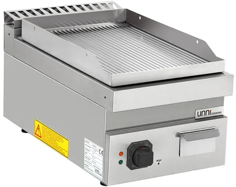 Elektro-Grillplatte E70GP10B+G gerillt 4,5 kW Serie 700