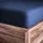 Wolkenfeld Spannbettlaken Jersey 90 x 200 - 100 x 220 cm blau
