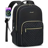 LOVEVOOK Laptop Rucksack Damen, 14 15,6 17,3 Zoll Laptoptasche Rucksack Damen Klein Wasserdicht Schulrucksack Mädchen Teenager Anti Diebstahl Business Reisen Rucksack mit Laptopfach USB-Ladeanschluss