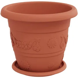 vidaXL Blumentöpfe 6 Komplettset Ø 26 x 21,5 cm Ziegelrot