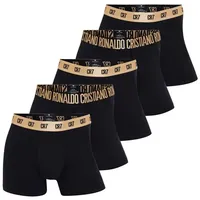 Cristiano Ronaldo CR7 Cristiano Ronaldo Herren Boxershort 5er Pack CR7 Basic Trunk Organic in Schwarz XL