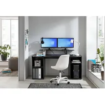 borchardt Möbel Gamingtisch »Tippy«, Breite 160 cm, Schreibtisch mit viel Stauraum Schwarz