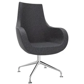 FM Helmets fm Sessel Pirum anthrazit chrom Stoff, 1 St.