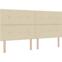 vidaXL Höhenverstellbares Kopfteil mit Kopfteil Creme 200 cm Stoff - Creme