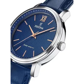 Festina Solar Energy F20660/4 Leder blau 41 mm