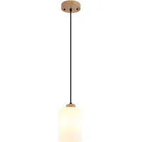GLOBO Pendelleuchte 1-flg. 120 cm Holz/Glas