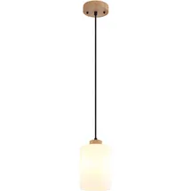 GLOBO Pendelleuchte 1-flg. 120 cm Holz/Glas