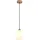 GLOBO Pendelleuchte 1-flg. 120 cm Holz/Glas