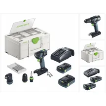 Festool TXS 18 Akku-Bohrschrauber C 3,0-Set inkl. 2 x 3,0 Ah Akku + Ladegerät