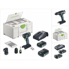 Festool TXS 18 Akku-Bohrschrauber C 3,0-Set inkl. 2 x 3,0 Ah Akku + Ladegerät