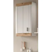 inn.furn Hängeschrank Weiß Eiche 45 cm mit Soft-Close Sopela