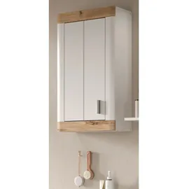 inn.furn Hängeschrank Weiß Eiche 45 cm mit Soft-Close Sopela
