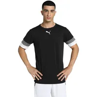 Puma Teamrise Jersey Shirt, Puma Black-smoked Pearl-puma White, M