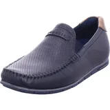 Bugatti Herren Slipper Stretcheinsatz leichteres Schlupfen Blau, 45 - 45