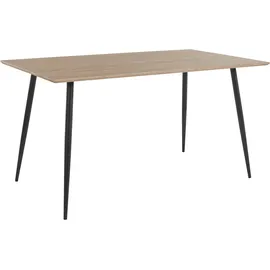 OTTO home Essgruppe OTTO HOME "Dino + Lima", grau (anthrazit, anthrazit, schwarz), B:140cm H:76cm T:80cm, Sitzmöbel-Sets, Essgruppe, Set, 5-tlg, Tisch in Eiche Optik und 4 Esszimmerstühlen