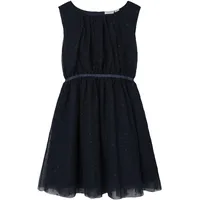 NAME IT Mädchen Nkfvaboss Spencer Noos Kleid, Dark Sapphire/Detail:w.