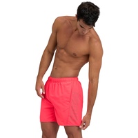 Arena Herren Fundamentals Logo Boxer Swim Trunks, Fluo Red-dark Olive, S EU