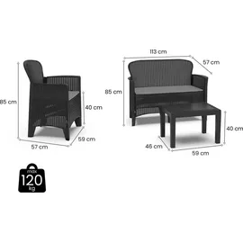 PROGARDEN Jungle Set 3-tlg. Schwarz