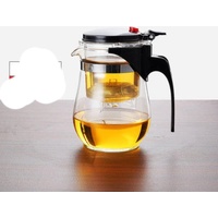 Teekanne aus Glas mit Infuser Liner Filter Glas Teekocher Büro Kochen Teegeschirr Set Teekanne Wasserkocher Heiße hitzebeständige Teekanne aus Glas