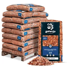 Galamio / Holzhackschnitzel Orange 60l x 26 Sack 1560l