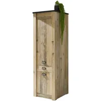 Furn.design Küche Hochschrank "Stove" in Used Wood hell und
