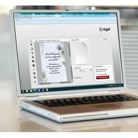 Sigel Weihnachtsbriefpapier Winter Mood Motiv DIN A4 90 g/qm 100 Blatt