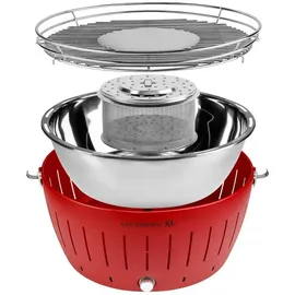 Lotusgrill Holzkohlegrill XL feuerrot inkl. USB Anschluss