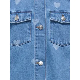 KIDS ONLY Jeanskleid KOGLOVA SS HEART DNM DRESS blau 128 EU