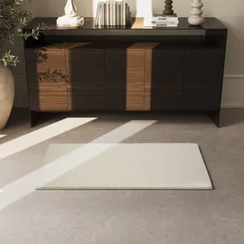 Tectake Kurzflorteppich Soft Zone - 60 x 110 cm beige