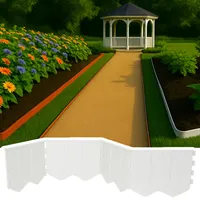 GARDENIX Einfach Zu Installierende Rasenkante Hellgrau Kunststoff 5.15m - Beeteinfassung Ohne Graben - Beetumrandung Kunststoff Aus Recyceltem Material - Flexibel & Langlebig, Hergestellt in der EU