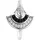 VIVANCE Fingerring "925-Sterling Silber rhodiniert Zirkonia" Gr. 58, weiß, Fingerringe, Damen, 058 (18,5), Silber 925 (Sterlingsilber), Fingerring