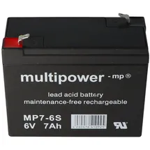 Multipower MP7-6S, WP7-6S Akku Blei PB 6Volt 7Ah
