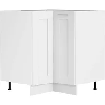 VCM Unterschrank Eck Küchenschrank Colura 76 x 76 x 82 cm Weiß