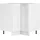 VCM Unterschrank Eck Küchenschrank Colura 76 x 76 x 82 cm Weiß