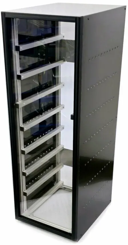 Drimakon Batteriegehäuse für 8x Pytes E-BOX V5 (R-BOX) LiFePo4 PV-Speicher schwarz blackbox