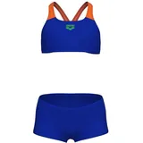 Arena Bikinihose G BIKINI SOLID L Neon Blue-Orange 128