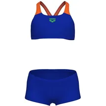 Arena Bikinihose G BIKINI SOLID L Neon Blue-Orange 128