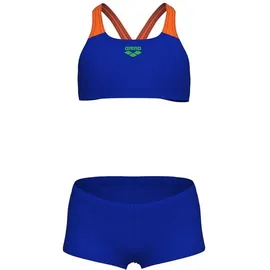 Arena Bikinihose G BIKINI SOLID L Neon Blue-Orange 128
