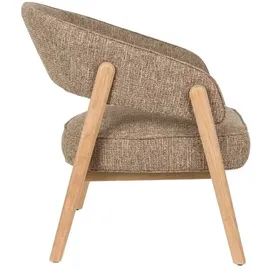 ZUIVER Lounge Chair Bright Polyester 69 x 76 x 71 cm Braun