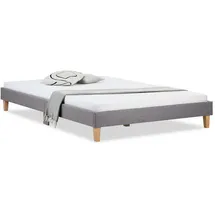 Homestyle4u Polsterbett 160 x 200 cm Grau