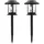MARELIDA Laterne Glas Kunststoff H: 32cm 2er Set schwarz