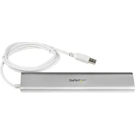 Startech StarTech.com 7 Port kompakter USB 3.0 Hub mit Kabel - Silver -