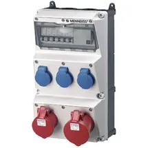 Mennekes Steckdosen-Kombination 930008 IP44 Schwarz 1 St.