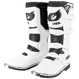O'Neal Rider Pro Crossstiefel lang Motorradstiefel Weiß 49
