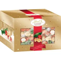 Lindt Schokolade Weihnachten -Klassiker Mix | 12 x 450 g Köcher | 3 köstliche Spezialitäten: Cresta, Nougat, Blätterkrokant, Lindor, Mandel | Weihnachtsschokolade