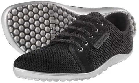 leguano aktiv lavaschwarz, silberne Sohle 34