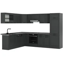 Vicco Winkelküche R-Line L-Form 227 x 287 cm Anthrazit