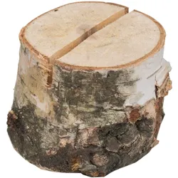 Kartenhalter Birke, Baumstamm Optik - ca. 4cm