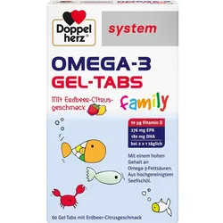 Doppelherz Omega-3 Gel-Tabs Family Erdb.-Ci System 60 ST